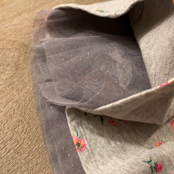 Gap Grey Flowers Dress with Glitter Tulle - Picture 7 of 7